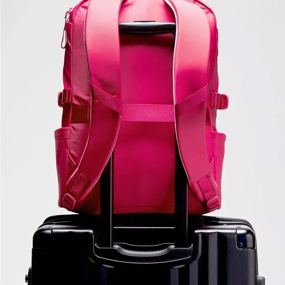 Lululemon New Crew Backpack 22L Updated- Raspberry Coulis